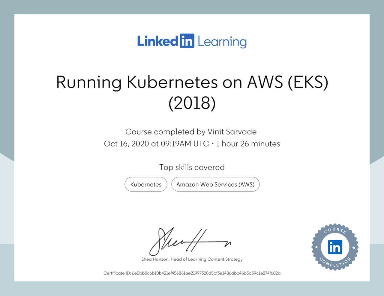 Running Kubernetes on AWS (EKS)